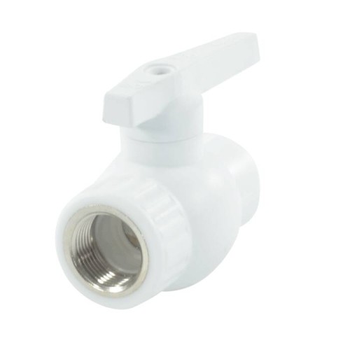 Кран полипропиленовый PP-R запорный прямой стандартнопроходной ВР (ВН) ручка-рычаг Ру 25 RTP (РосТурПласт) 25 мм 3/4" ГОСТ 32415-2013 в Тюмени