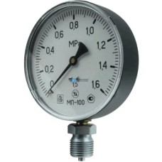 Манометр радиальный диаметр 100мм 0-10 кгс/см2 (0-1,0 МПа) М20х1,5 МТ-100 Багория