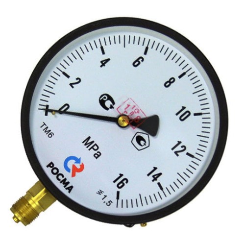 Манометр радиальный диаметр 150мм 0-6 кгс/см2 (0-0,6 МПа) G1/2" ТМ-610Р.00 Росма в Тюмени