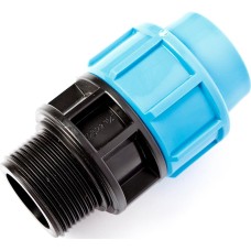 Муфта ПЭ компрессионная Дн 20-1/2" Ру-12,5 НР (НАР) Джилекс