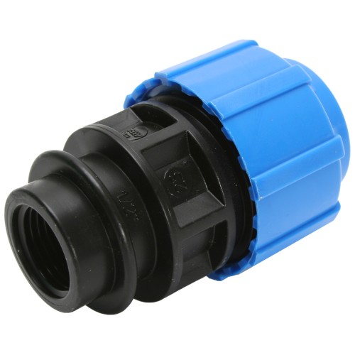 Муфта ПЭ компрессионная Дн 63-1 1/2" ВР (ВН) Ру-16 VALFEX в Тюмени