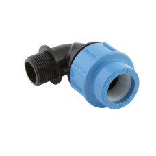 Отвод ПЭ компрессионный Дн 63-2 1/2" 90гр Ру-16 ВР (ВН) VALFEX