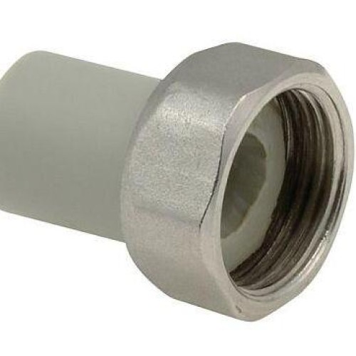 Штуцер PP-R серый с накидной гайкой Дн 32-5/4" Wavin Ekoplastik в Тюмени