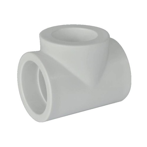 Тройник PP-R редукционный Дн 63-20-63 белый Pro Aqua в Тюмени