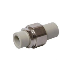 Штуцер PP-R разборный Дн 20 белый Pro Aqua