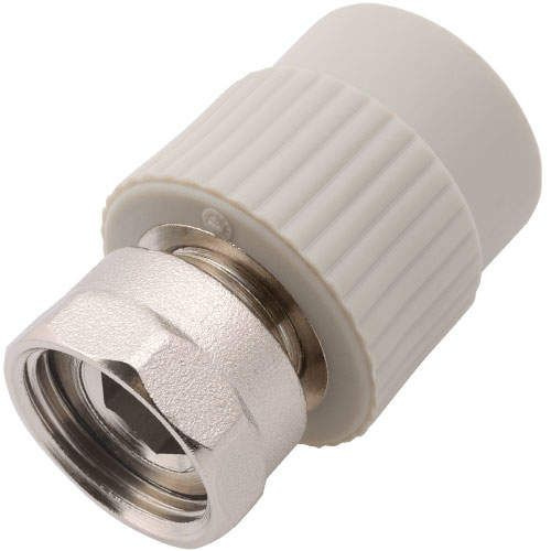 Переход PP-R серый с накидной гайкой Дн 25-1" Wavin Ekoplastik в Тюмени