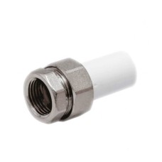 Соединитель PP-R с накидной гайкой Дн 32-1 1/4" белый Pro Aqua