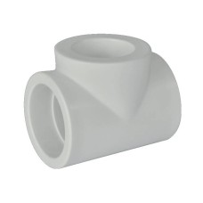 Тройник PP-R редукционный Дн 110-90-110 белый Pro Aqua