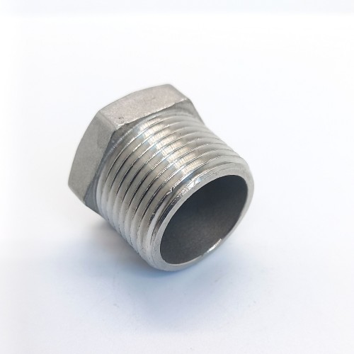 Заглушка нержавеющая шестигранная торцевая НР Ру 16 AISI 304 40 мм 1 1/2"