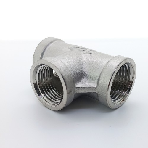 Тройник нержавеющий муфтовый резьбовой соединительный ВР (ВН) AISI 304 40 мм 1 1/2"