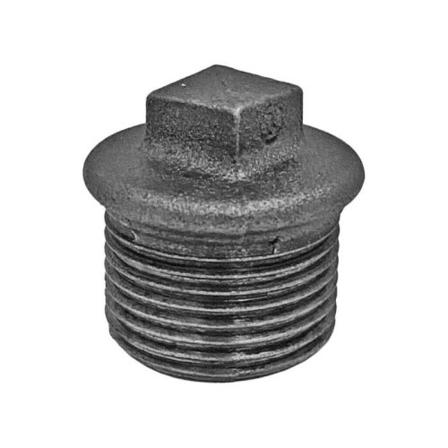 Заглушка чугунная торцевая оцинкованная НР 50 мм 2" ГОСТ 8963-75