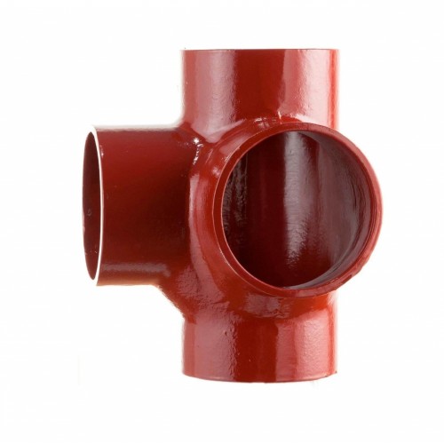 Крестовина двухплоскостная чугунная SML Ду 100-100-100 88гр безраструбная Китай в Тюмени