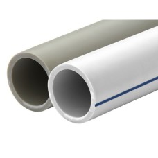 Труба полипропиленовая PP-R напорная белая без армировки Ру 20 SDR 6 Pro Aqua 25х4,2 мм 2 м