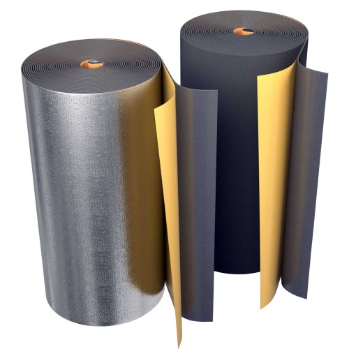Рулон из вспененного полиэтилена 8/1,0-12 (Т<95°C) самокл с фольг чёрн Energoflex BLACK STAR DUCT AL в Тюмени