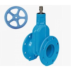 Задвижка клиновая чугунная фланцевая с обрезиненным клином Ру 10 E2 4000E2 Hawle 200х230 мм