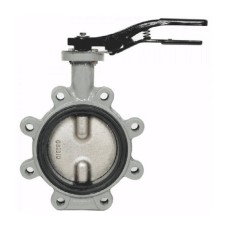 Затвор ручной с чугунным диском и рукояткой межфланцевый 1,6 МПа EPDM R59FL GG25 Giacomini 125 мм