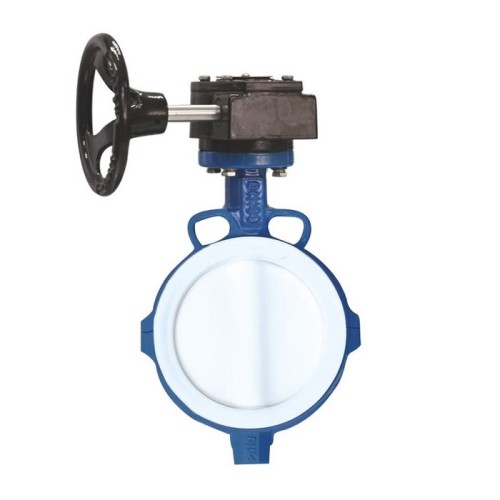 Затвор с чугунным диском и редуктором межфланцевый 2,5 МПа EPDM VP4458 Tecofi 200 мм в Тюмени