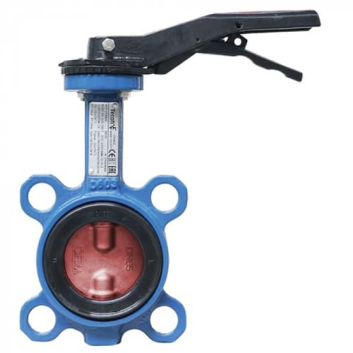 Затвор ручной с чугунным диском и рукояткой межфланцевый 1,6 МПа EPDM GG25 200х58 мм в Тюмени