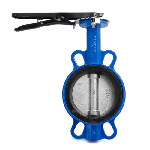 Затвор ручной со стальный диском и рукояткой межфланцевый 1,6 МПа EPDM VP5445S GGG50 Tecofi 125 мм в Тюмени