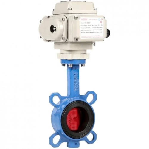 Затвор с чугунным диском и электроприводом межфланцевый 1,6 МПа EPDM Benarmo 200 мм в Тюмени